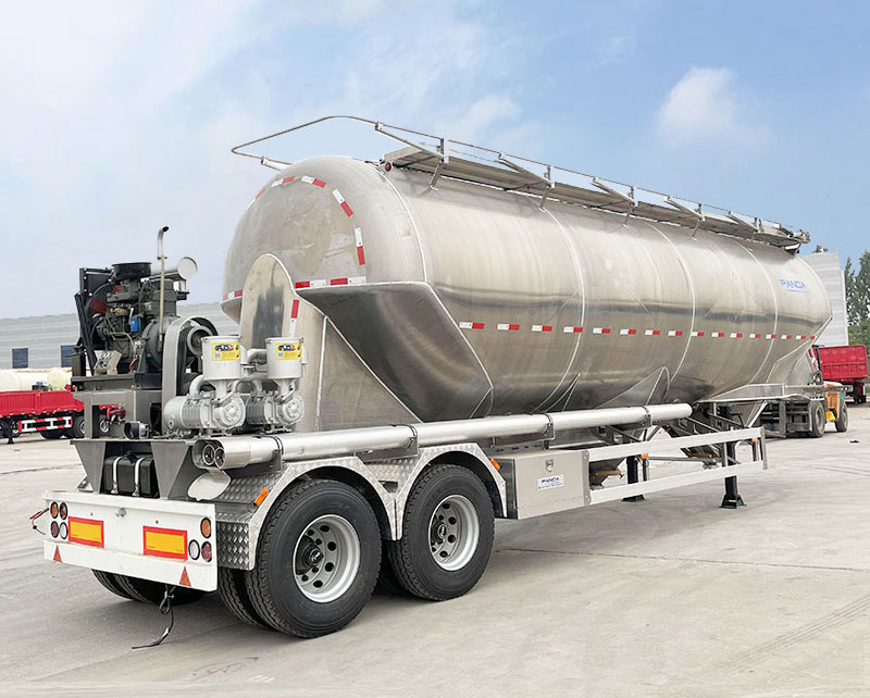 2 alex 40m3 aluminum alloy flour tank trailer for sale