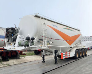 v shape bulk cement trailer