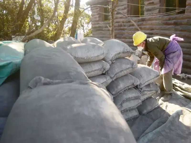 bagged cement handling