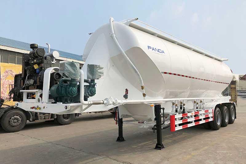 vertical cement tank semi trailer