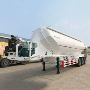 w shape vertical type cement tank trailer