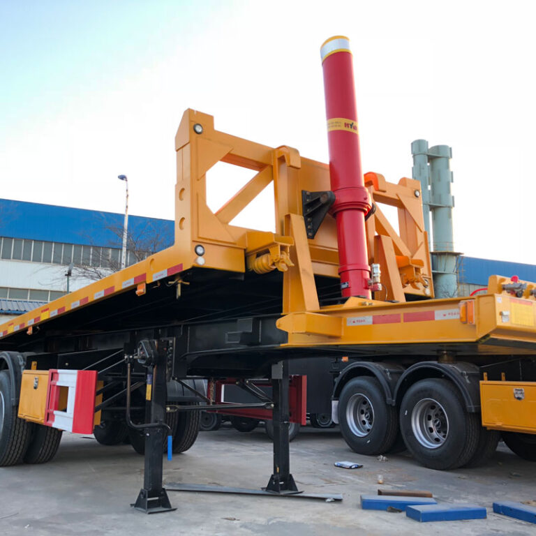 20ft 40ft container flatbed rear dump semi trailer