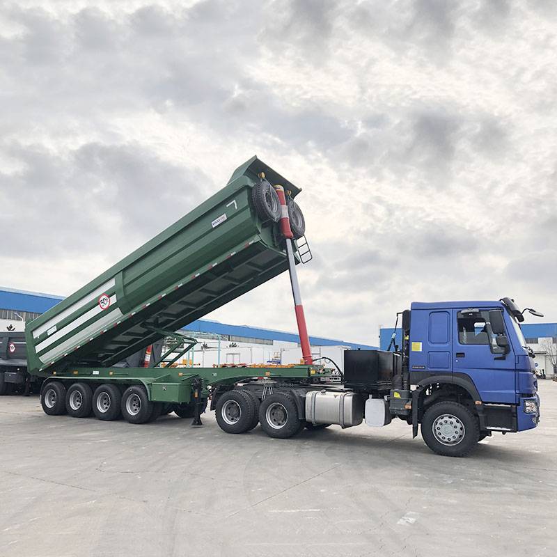 Half Round end Dump Trailers for sale