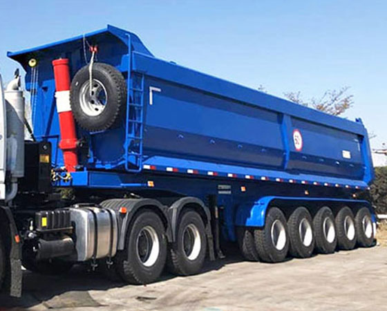 steel end dump trailers for sale
